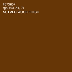 #673607 - Nutmeg Wood Finish Color Image